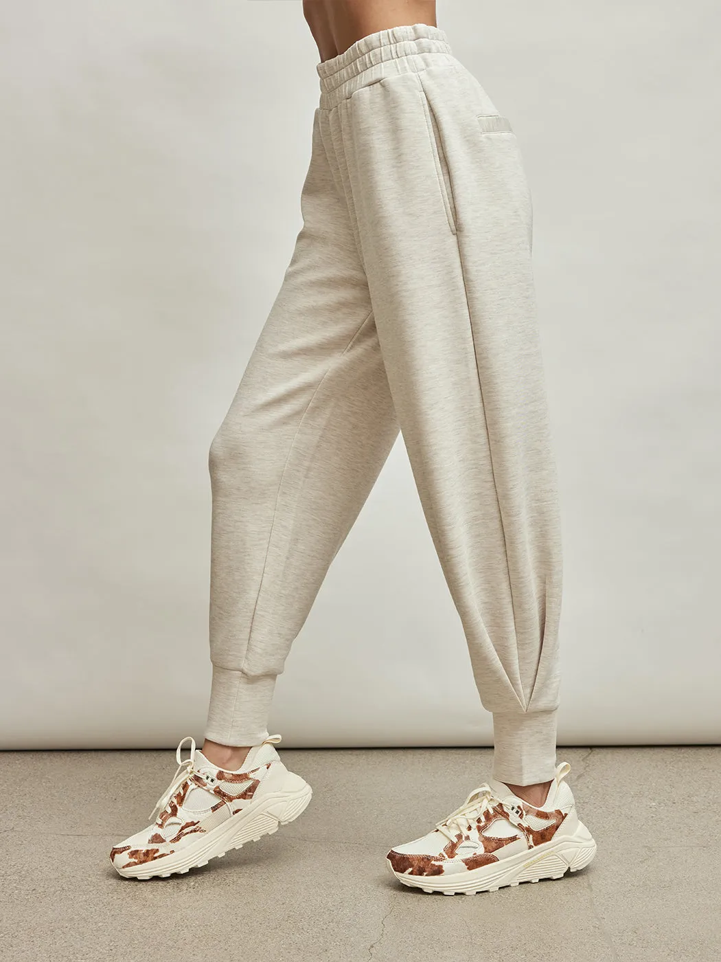 Allen Sweatpant - Ivory Marl sold by Carbon38