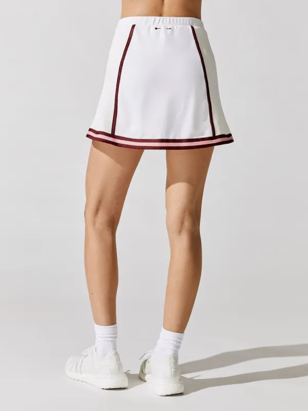 Match Tahlia Mini Skirt - White sold by Carbon38