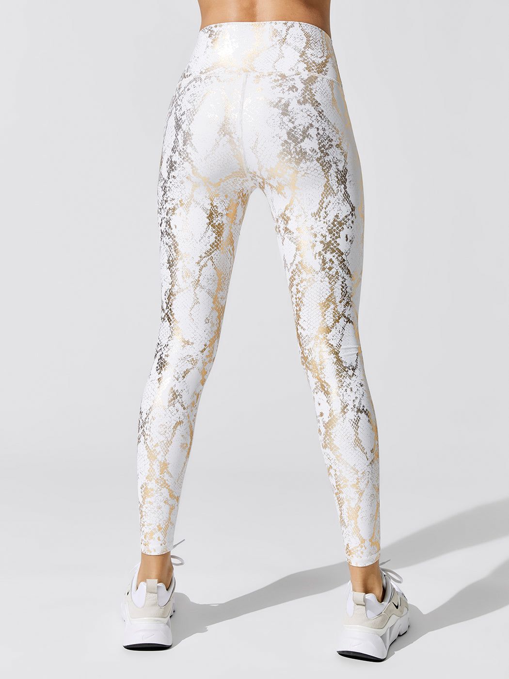 Metallic Snake High Rise Legging - Cream-Gold sold by Carbon38 product image thumbnail 3