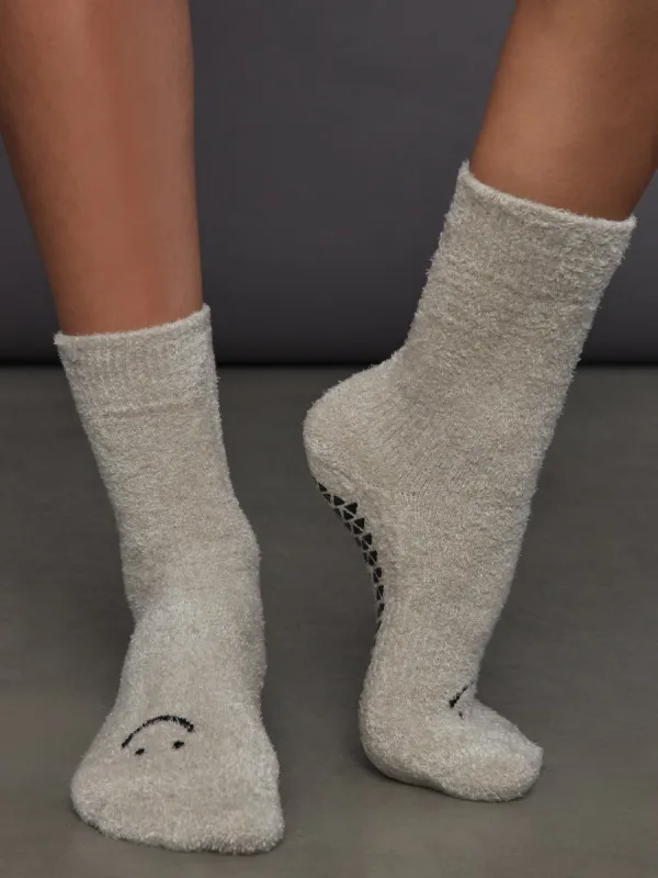 Happy Cloud Crew - Heather Grey sold by Carbon38