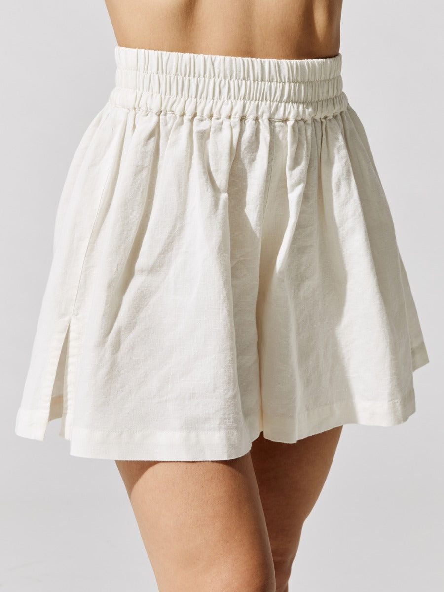 Linen Baggy Short - Off White sold by Carbon38 product image thumbnail 4