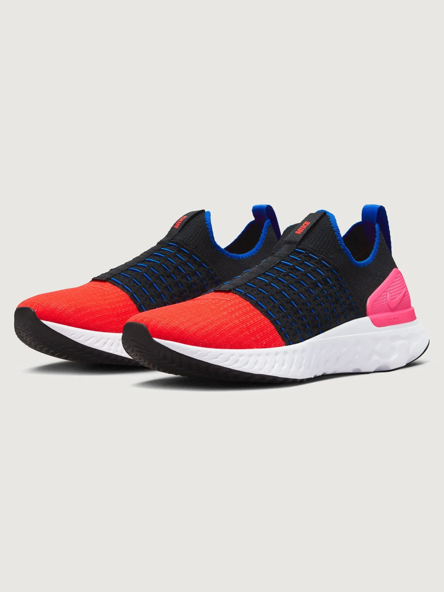 W NIKE REACT PHANTOM RUN FK 2 - Black/Bright Crimson-Hyper Pink sold by Carbon38 product image thumbnail 3