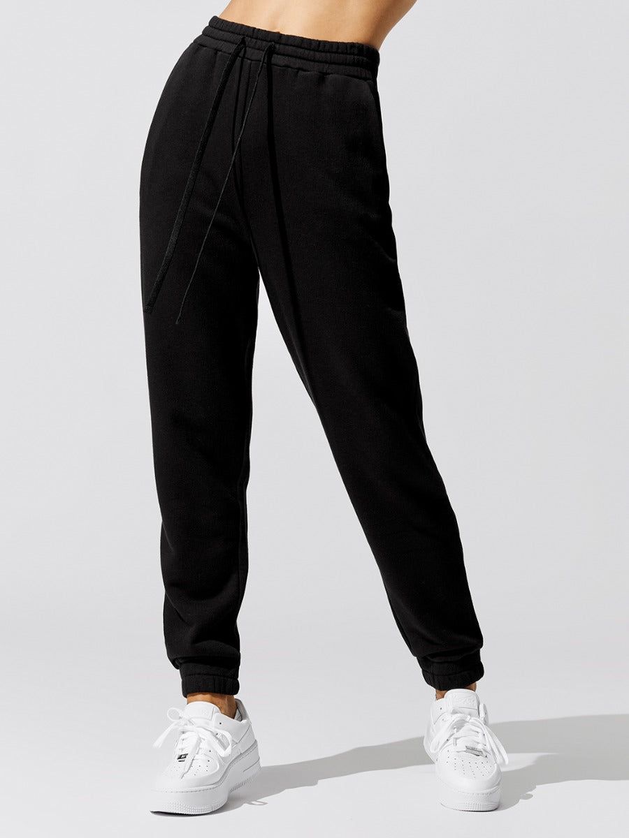 French Terry Jogger Pant - Black sold by Carbon38 product image thumbnail 4