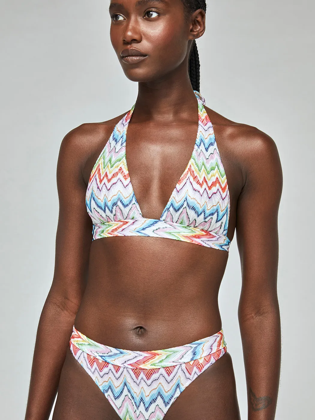 Bikini - Chevron Multi Zig Zag Stampa Chevron sold by Carbon38 product image thumbnail 5