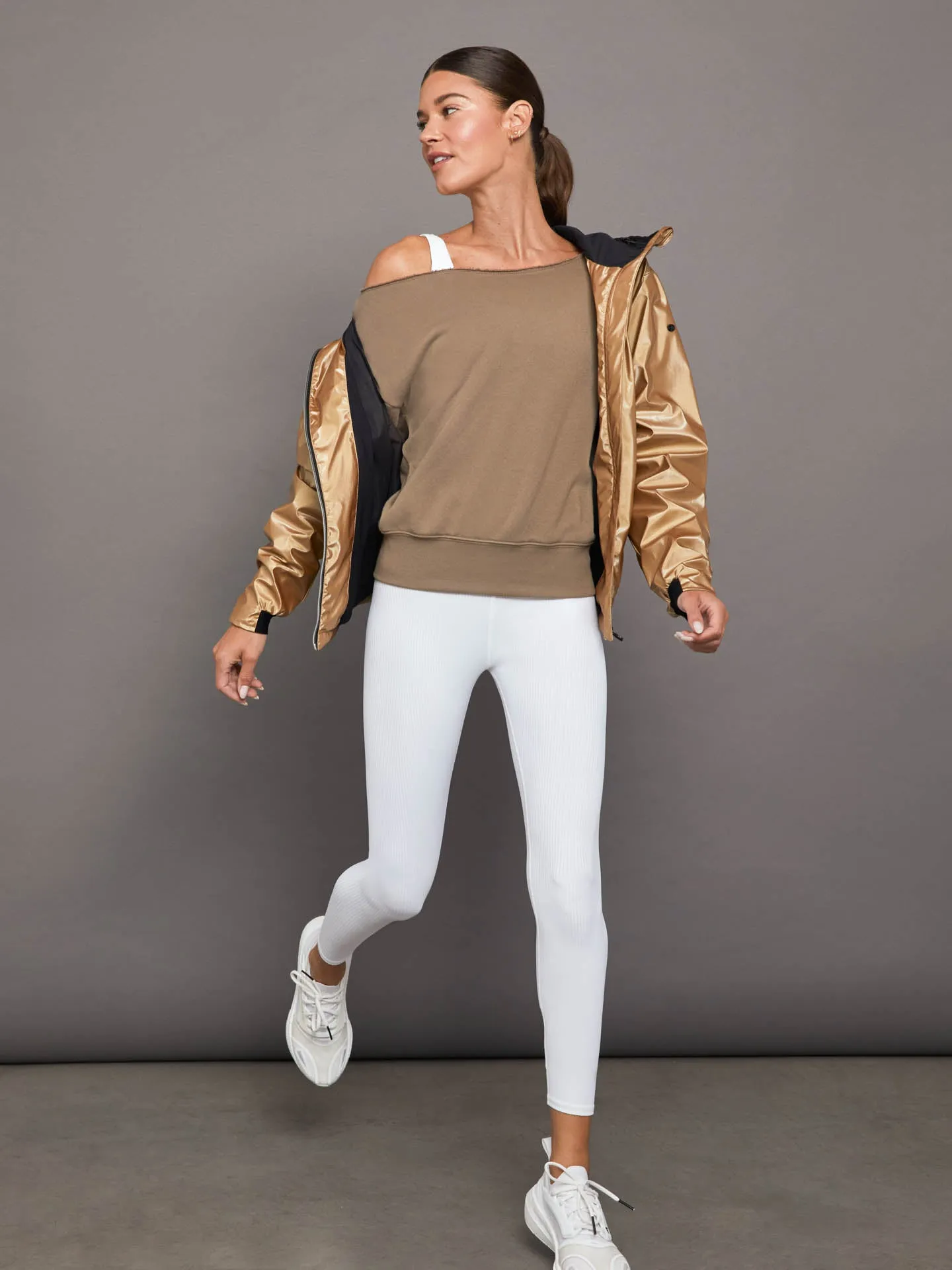 Off Shoulder Sweatshirt in French Terry - Caribou sold by Carbon38 product image thumbnail 5