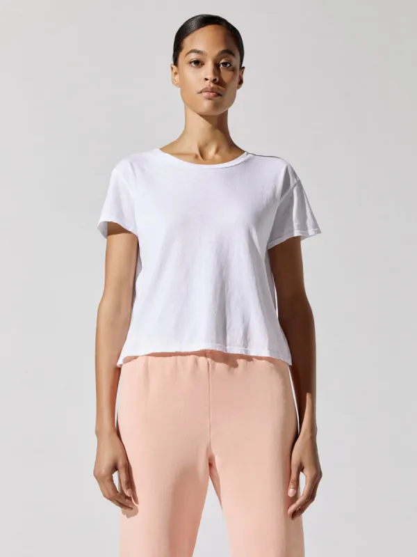 Harley Boxy Crew - White sold by Carbon38