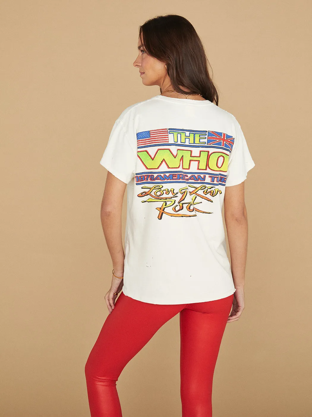 The Who Long Live Rock Destroyed Tee - Vintage White sold by Carbon38 product image thumbnail 4