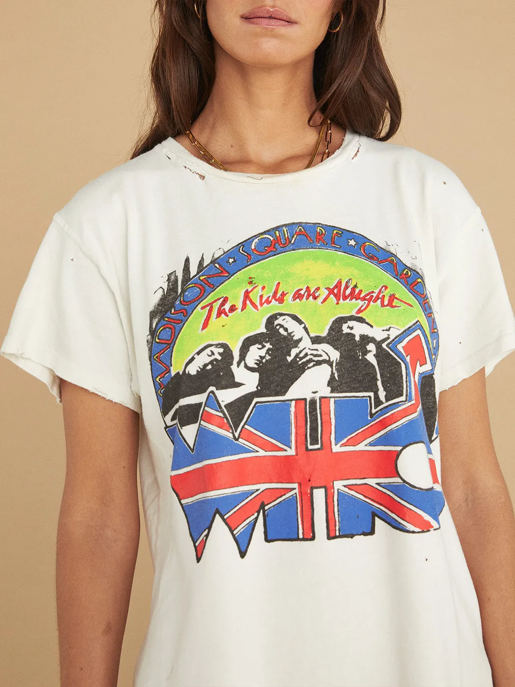 The Who Long Live Rock Destroyed Tee - Vintage White sold by Carbon38 product image thumbnail 3