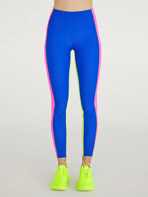 Colorblock Rib Leggings - Electric Beach Colorblock sold by Carbon38