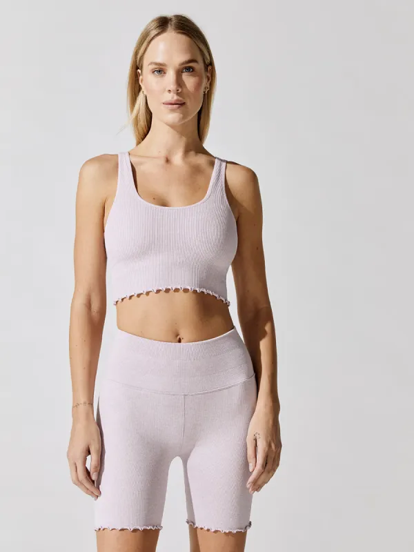 Amor Heather Crop Tank - Heather Wisteria sold by Carbon38