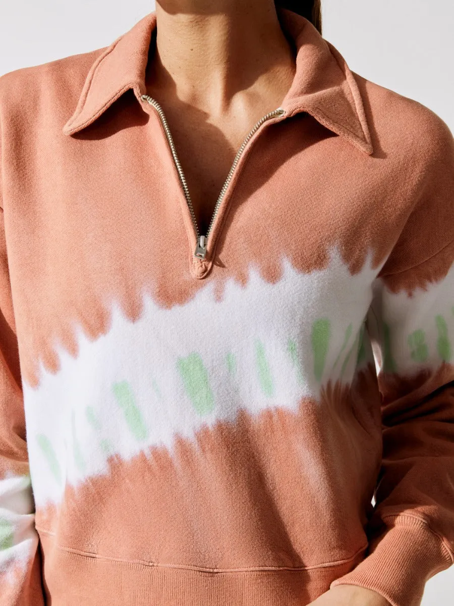 70s Half Zip Pullover - Clay Diagonal Dye sold by Carbon38 product image thumbnail 2