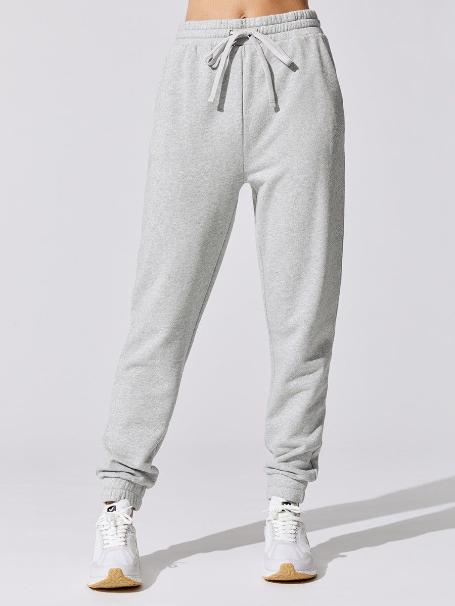 French Terry Jogger Pant - Heather Grey sold by Carbon38 product image thumbnail 4