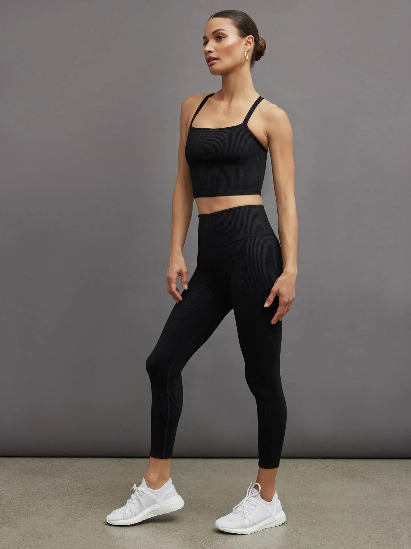 Ribbed Cami Bra - Black sold by Carbon38 product image thumbnail 4