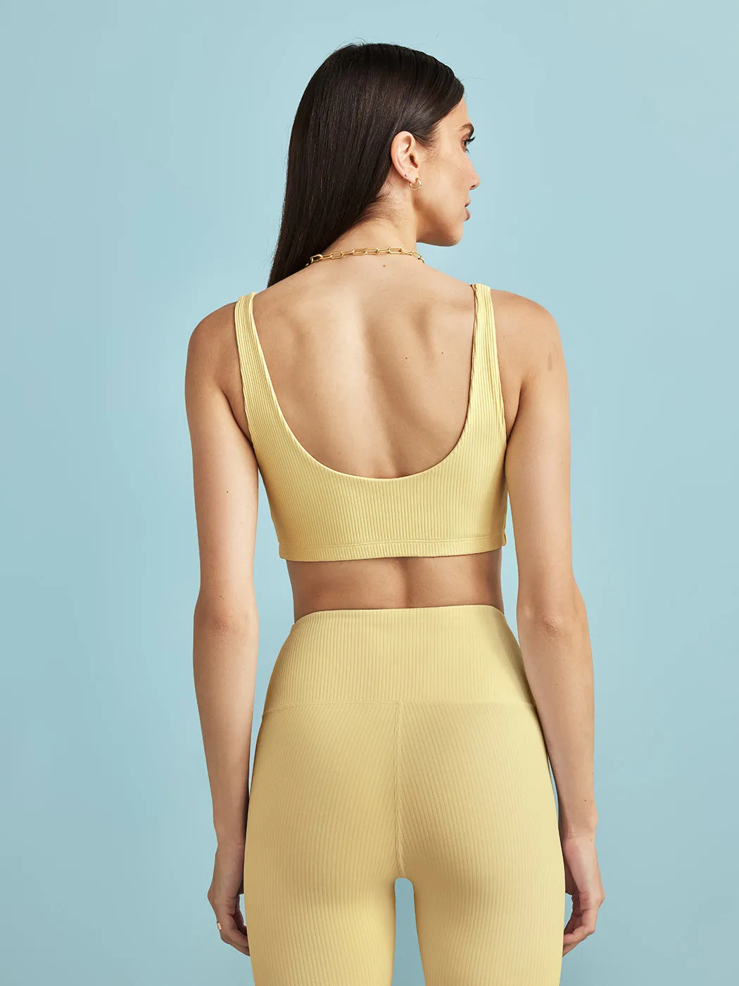 Ribbed Bra - Butter Yellow sold by Carbon38 product image thumbnail 5