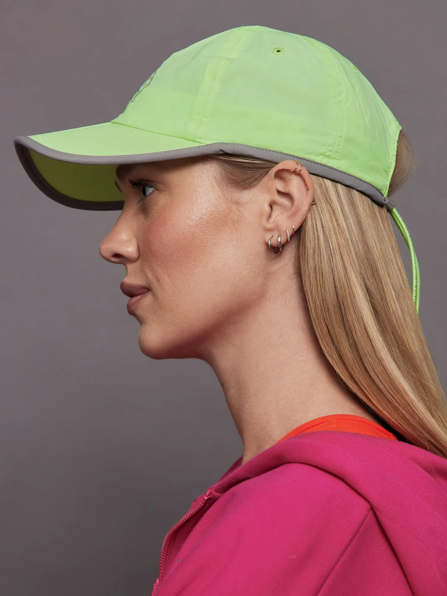 adidas by Stella McCartney Run Cap - Green Spark/Dove Grey sold by Carbon38 product image thumbnail 5