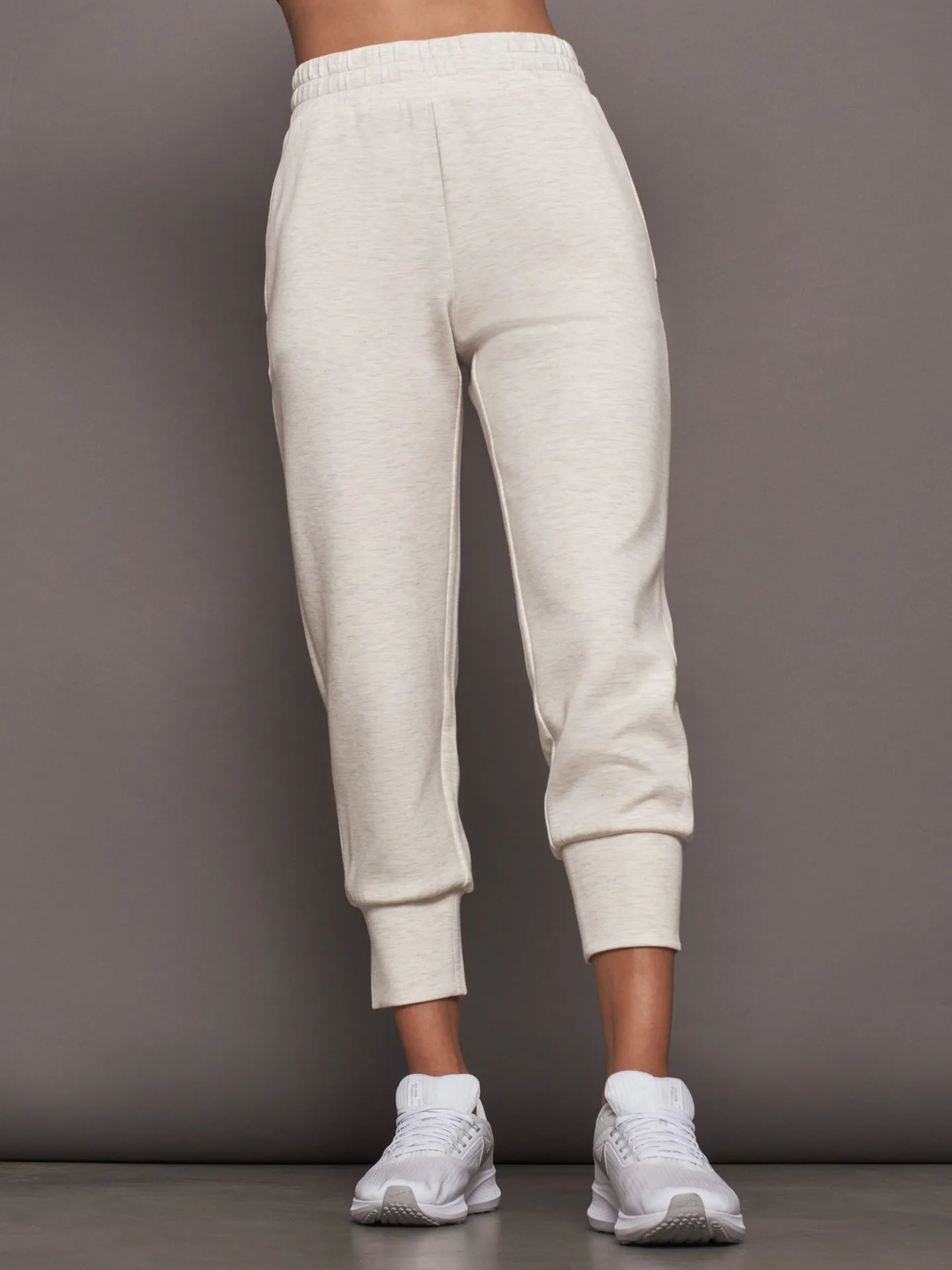 THE SLIM CUFF PANT 25" - IVORY MARL sold by Carbon38