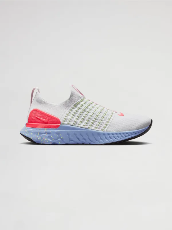 Nike React Infinity 2 - PLATINUM TINT/HOT PUNCH-BARELY VOLT sold by Carbon38