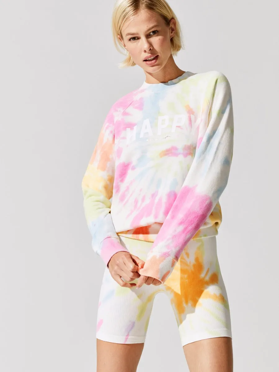 Happy Old School Terry Pullover - Sunny Days Swirl sold by Carbon38