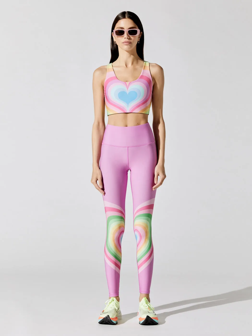 Pastel Psychedelic Heart Duo Knit Legging - Pastel Psychedelic Heart sold by Carbon38 product image thumbnail 2