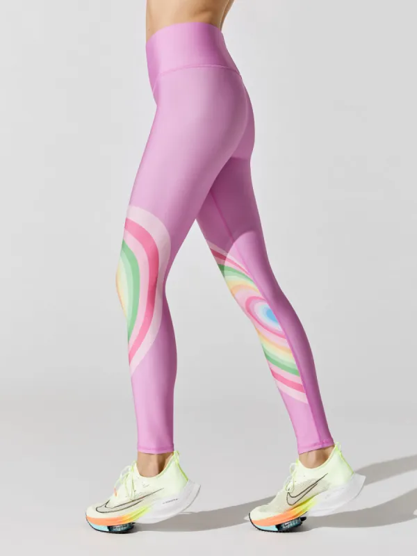 Pastel Psychedelic Heart Duo Knit Legging - Pastel Psychedelic Heart sold by Carbon38