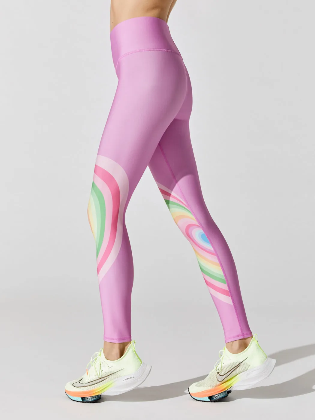 Pastel Psychedelic Heart Duo Knit Legging - Pastel Psychedelic Heart sold by Carbon38