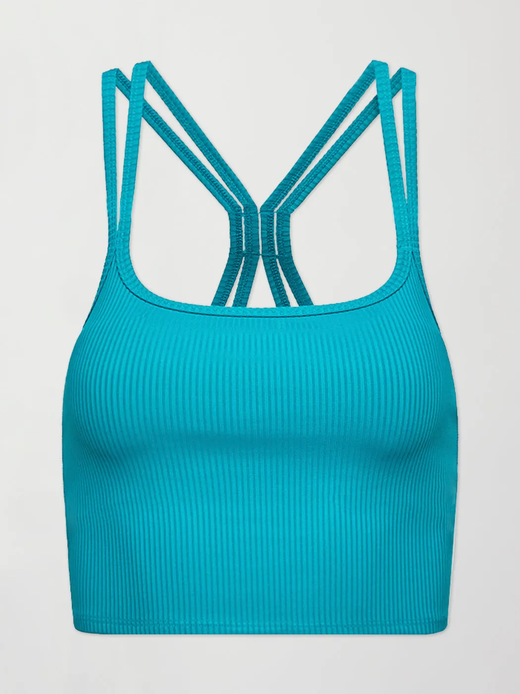 Ribbed Cami Bra - Dark Teal sold by Carbon38 product image thumbnail 5
