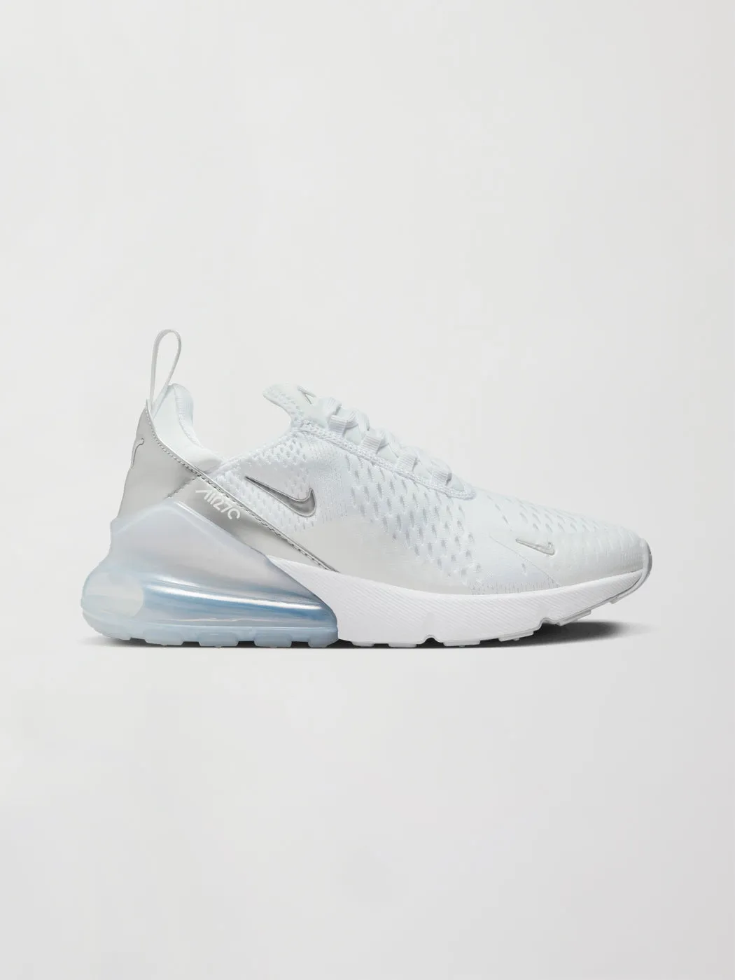 Nike Air Max 270 - WHITE/MTLC PLATINUM-PURE PLATINUM sold by Carbon38