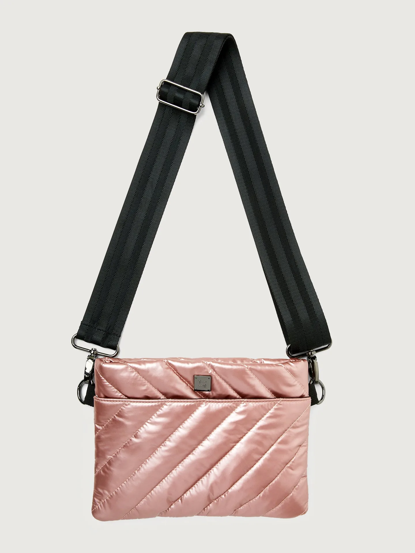 Diagonal Bum Bag 2.0 - Pearl Blush / Black / Black Web sold by Carbon38