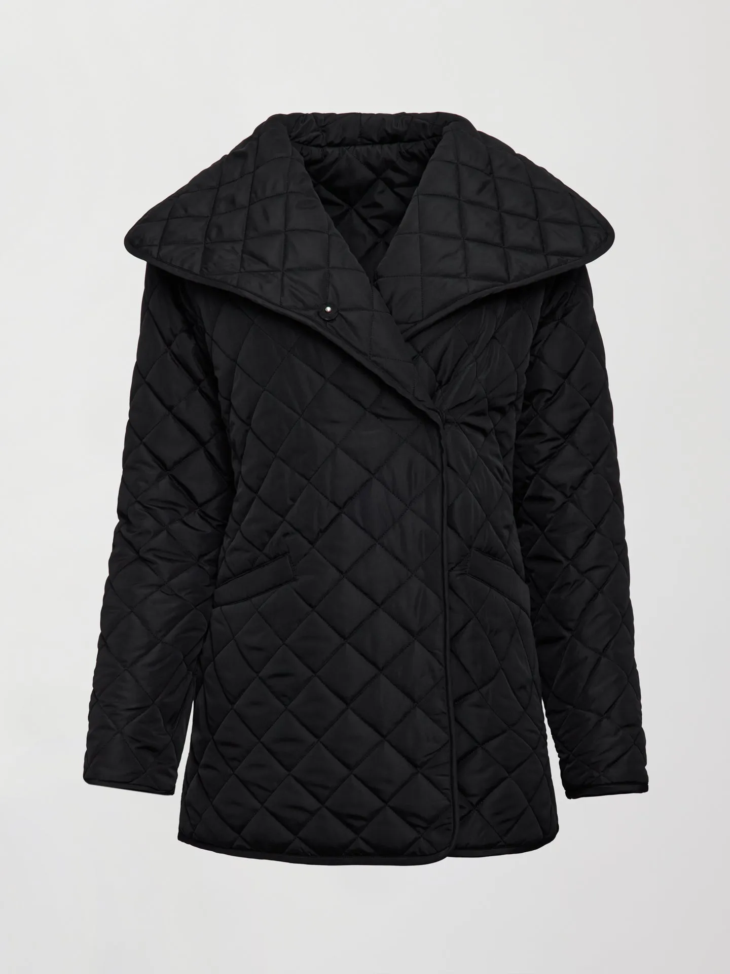 Quilted Car Coat - Black sold by Carbon38 product image thumbnail 5