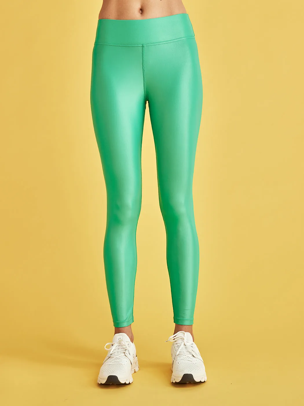 Regular Rise 7/8 Legging in Takara Shine - Digital Green sold by Carbon38