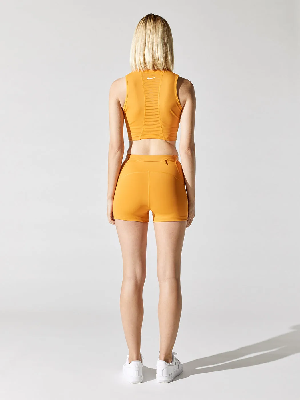 Nike Pro Dri-FIT Cropped Tank - Light Curry-White sold by Carbon38 product image thumbnail 3