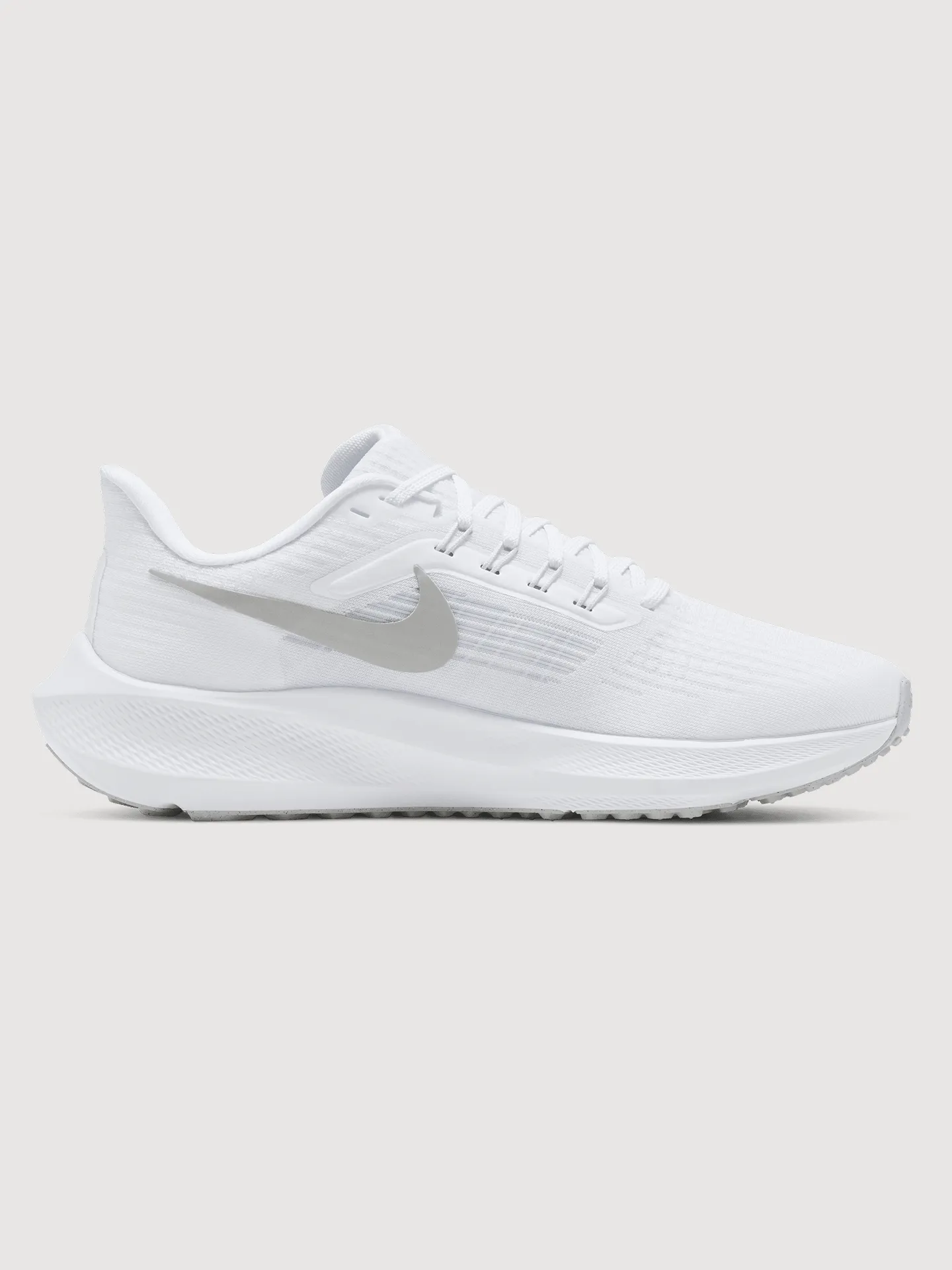 Nike Air Zoom Pegasus 39 - WHITE/METALLIC SILVER-PURE PLATINUM sold by Carbon38