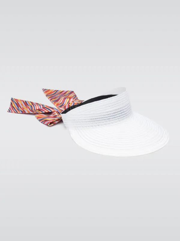 Ricky Woven Sun Visor - Ivory sold by Carbon38