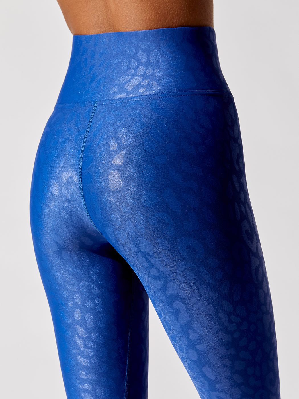 High Rise Full-length Legging in Leopard Takara Shine - Strong Blue sold by Carbon38 product image thumbnail 5
