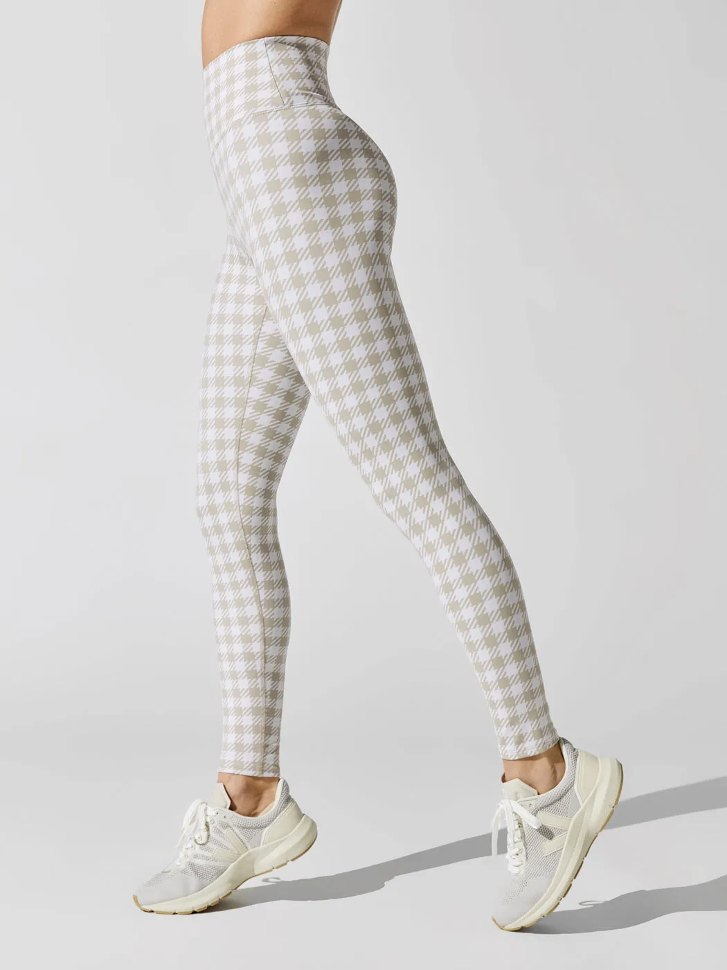 Piper Leggings - Taupe Houndstooth sold by Carbon38