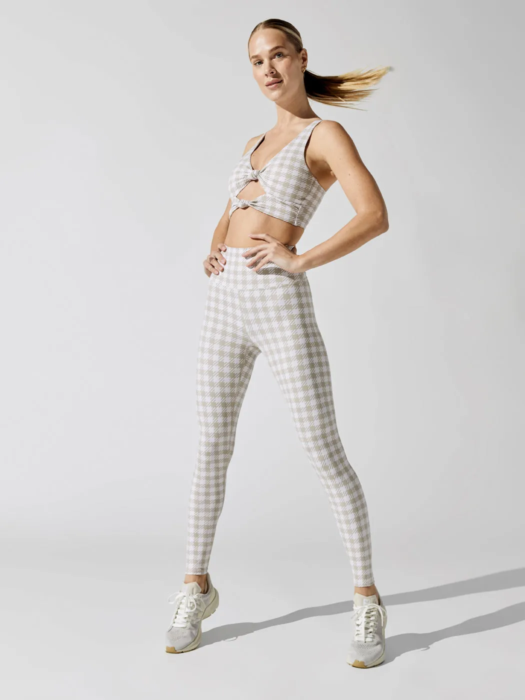 Piper Leggings - Taupe Houndstooth sold by Carbon38 product image thumbnail 2