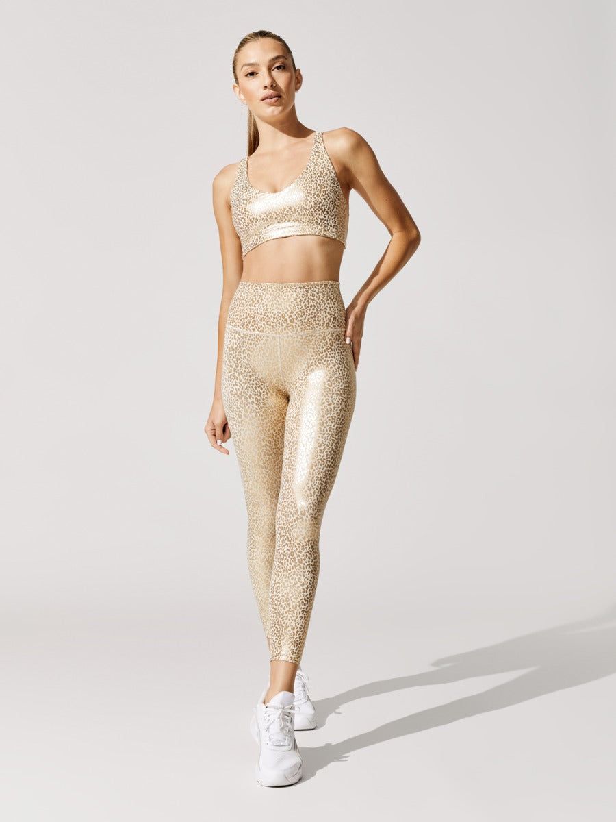 Mini Leopard 7/8 Legging - Beige-Gold Mini Leopard sold by Carbon38 product image thumbnail 2