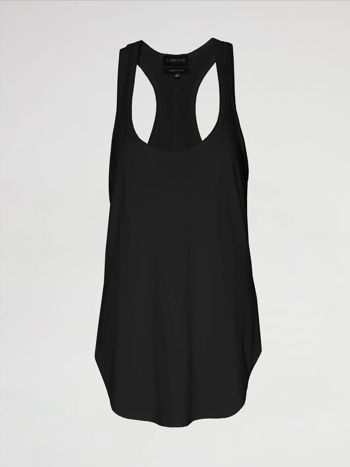 Long RacerBack Tank - Black sold by Carbon38 product image thumbnail 5