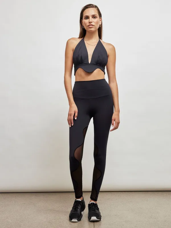 Bubble Mesh Legging - Black sold by Carbon38