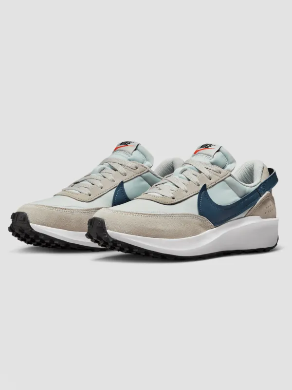 Nike Waffle Debut - LIGHT SILVER/VALERIAN BLUE-LT IRON ORE sold by Carbon38