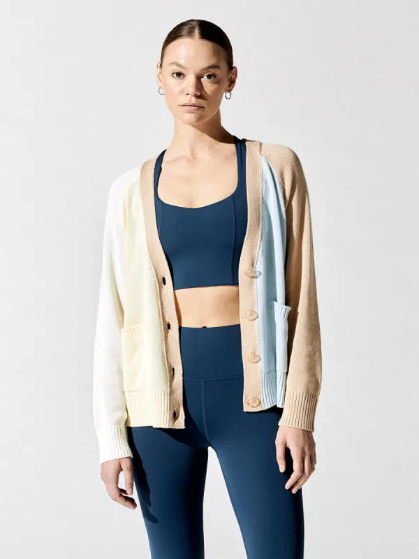 Contrast Cardigan - Oat Multi sold by Carbon38