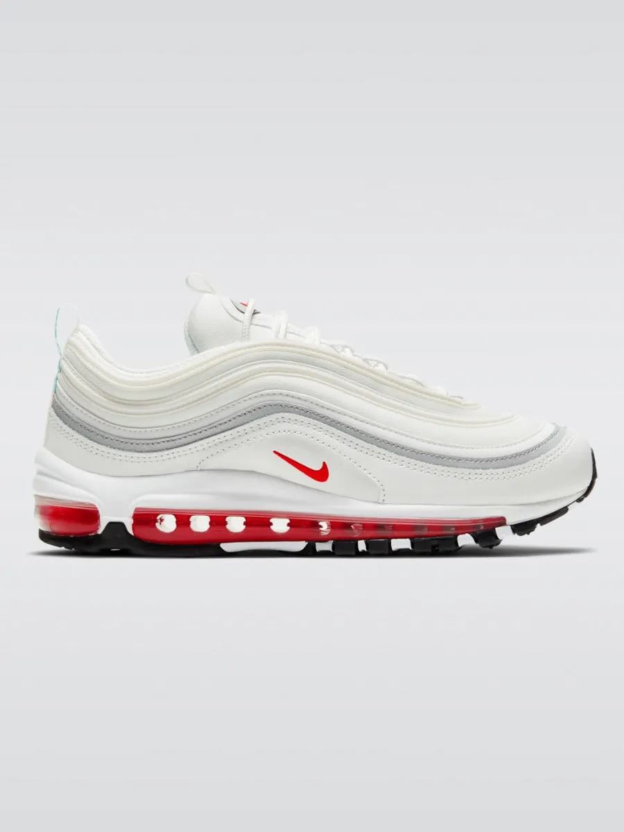 Air Max 97 Sneaker - Summit White/Siren Red-Black sold by Carbon38