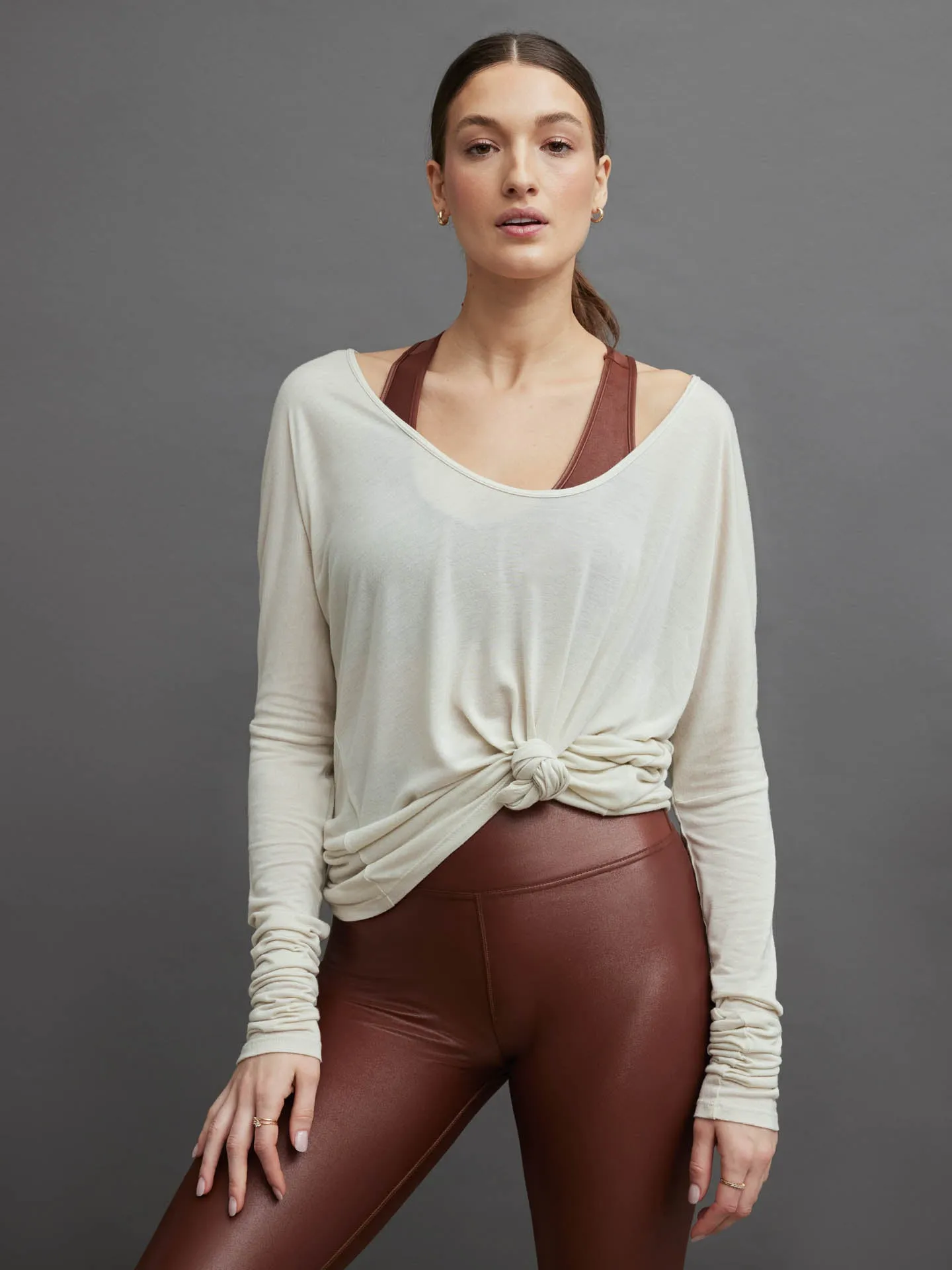Genteel Cashmere Long Sleeve - Bone sold by Carbon38 product image thumbnail 2