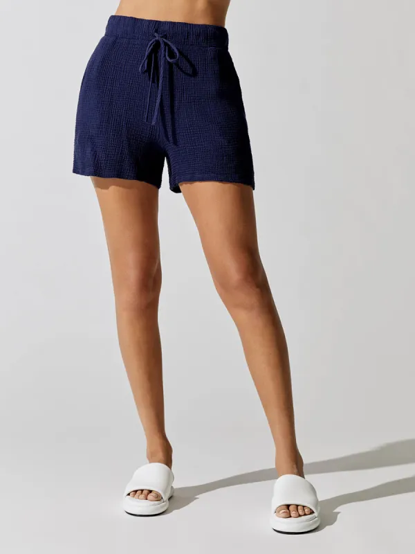 Gauze Short - New Navy sold by Carbon38