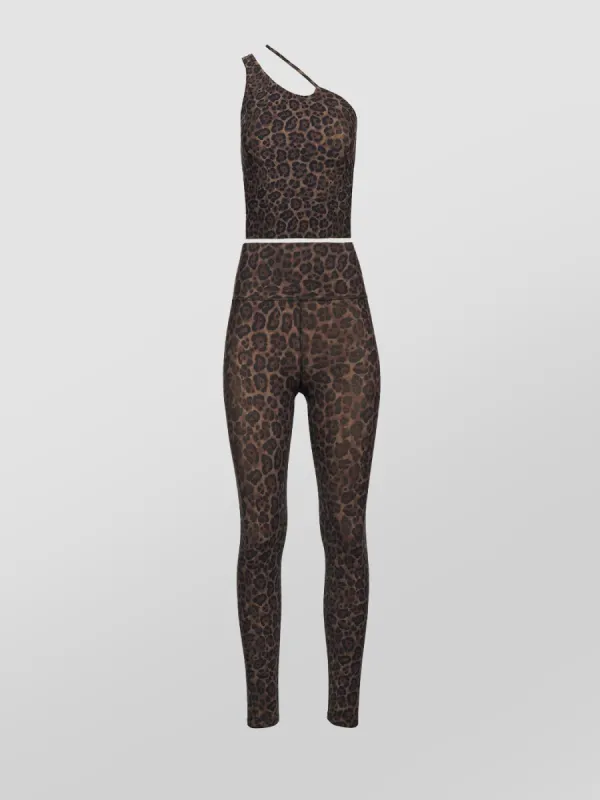 One Shoulder Convertible Tank + High Rise Full Length Legging in Melt Bundle sold by Carbon38