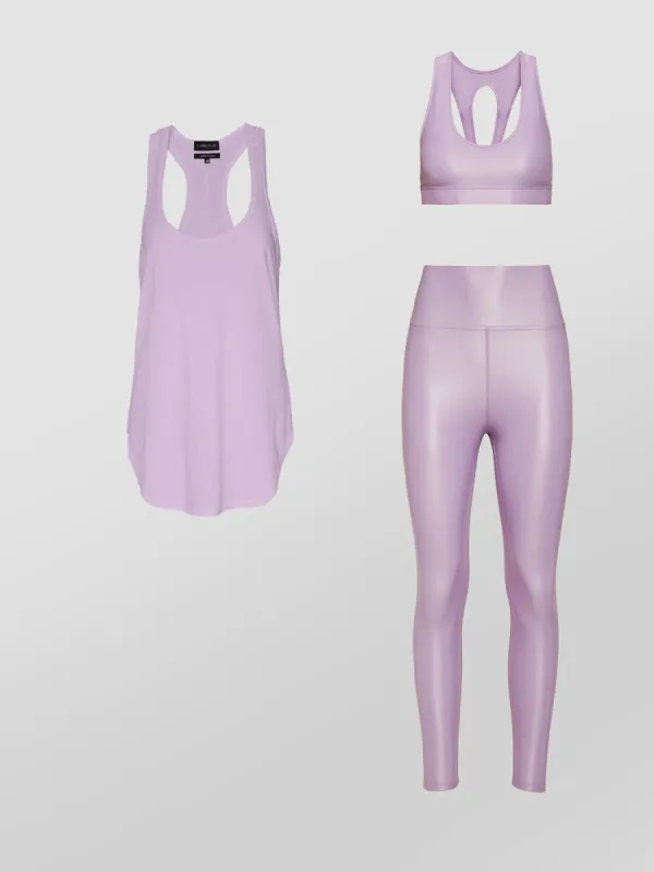 ACTION BRA 2.0 + HIGH RISE 7/8 TAKARA LEGGING + LONG RACERBACK TANK sold by Carbon38