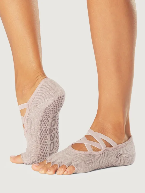 Half Toe Elle Grip Socks - Primrose made by Carbon38