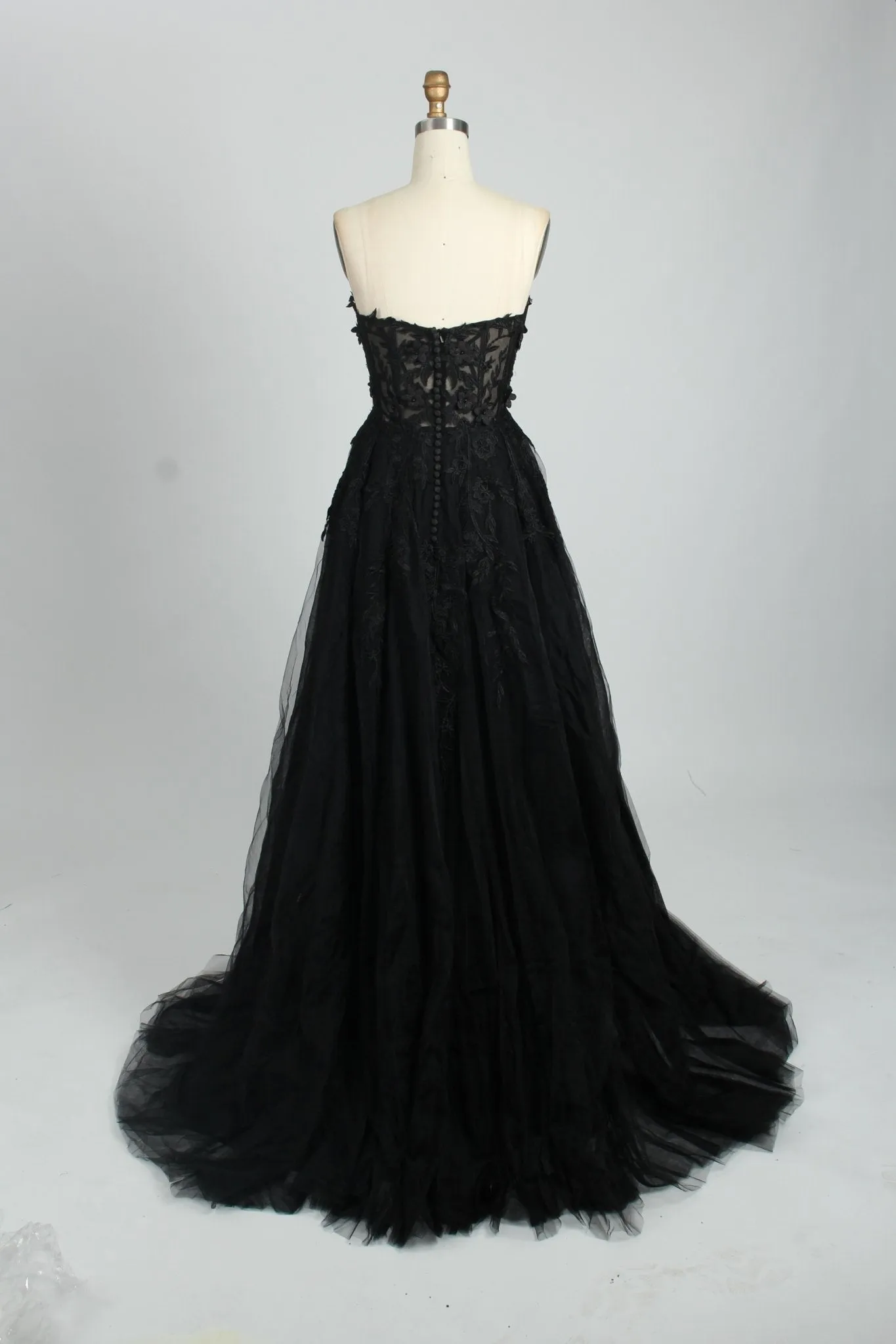 Black YLONA Corset Top Tulle Dress sold by Cargo product image thumbnail 2
