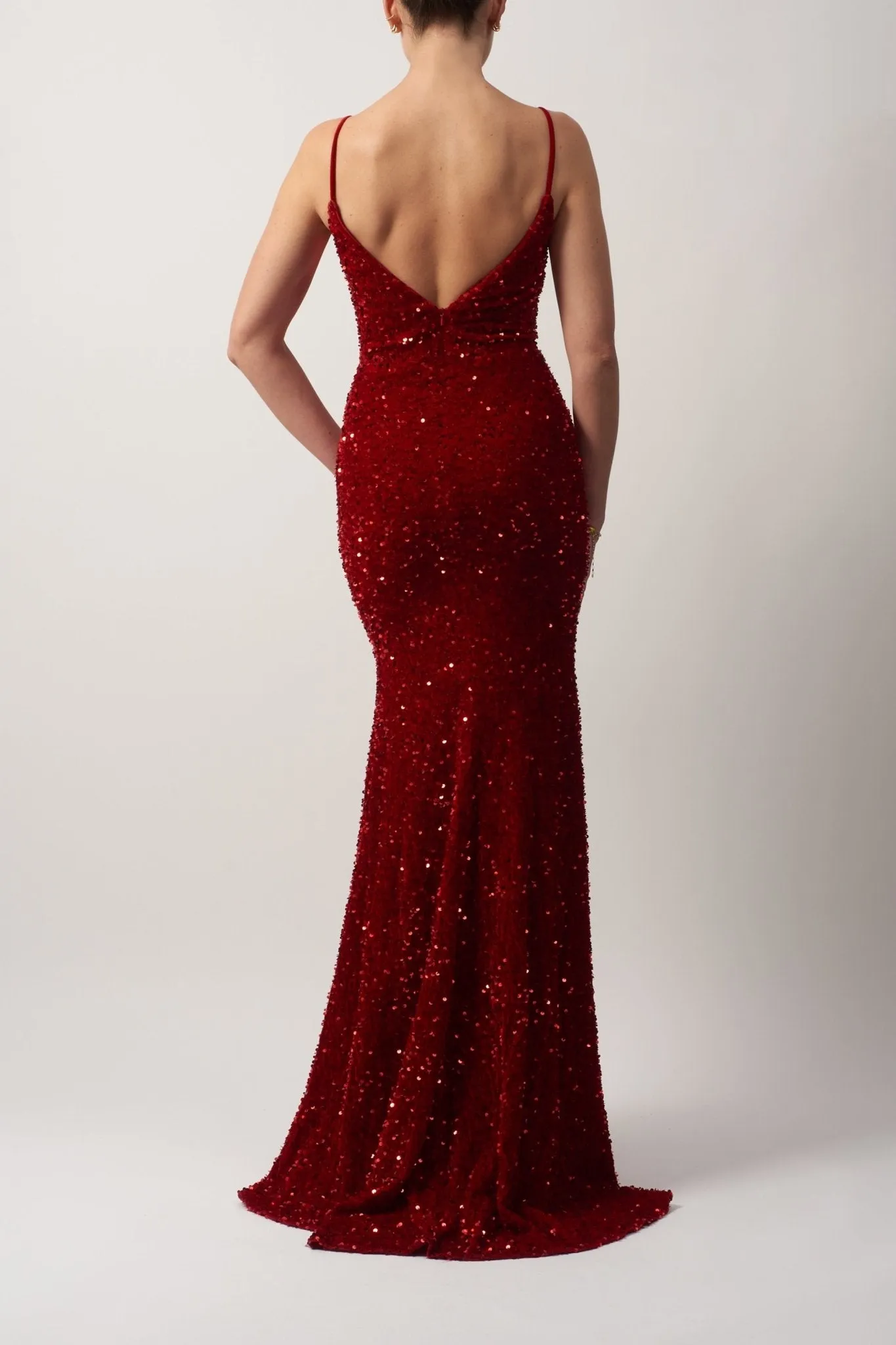 Red Velvet Sequins Dress MC182505 sold by Cargo product image thumbnail 2