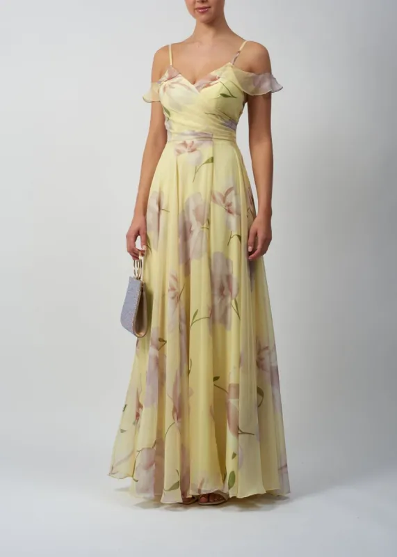 Lemon Printed Chiffon MC123234 sold by Cargo